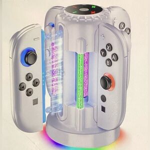 Multicolor Gaming Console with Controllers